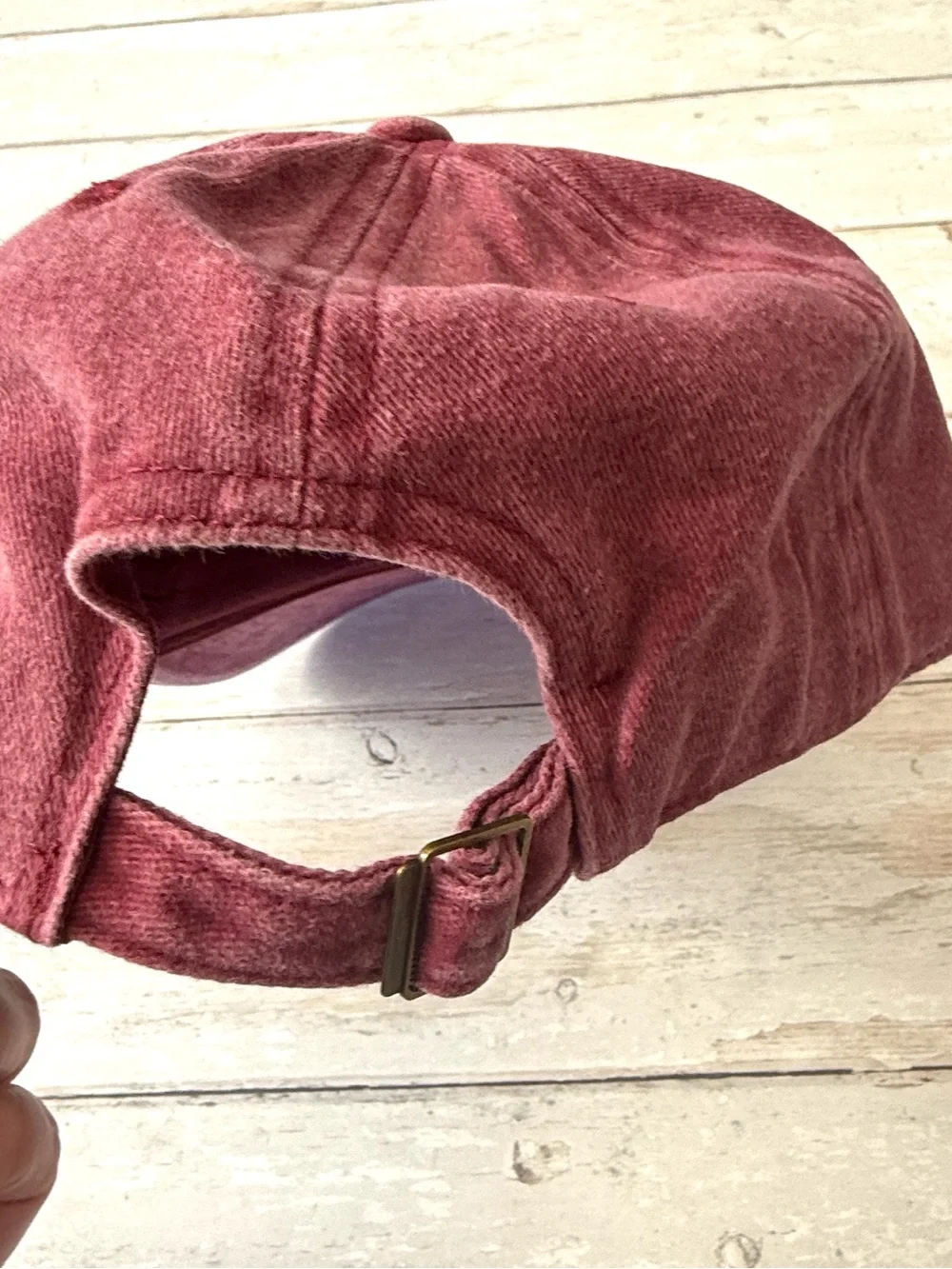 Madewell 100% Cotton Washed Red Maroon Baseball Hat Unisex Womens Caps NEW